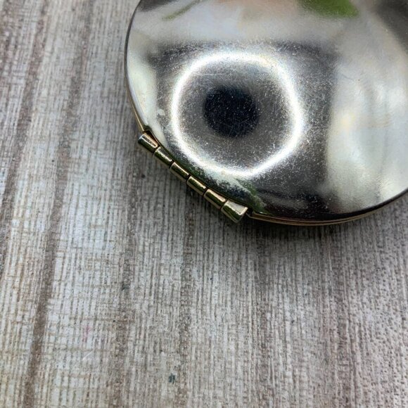 Victorian Style Vintage Mother Daughter Locket Enamel Gold Tone Pendant - Picture 6 of 7